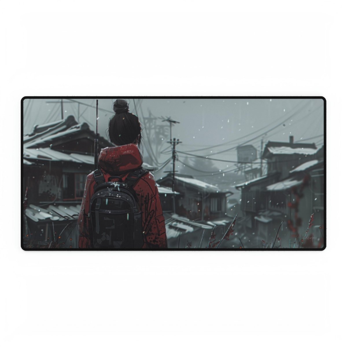 Post Apokalypse XXL Gaming Mauspad - Girl Backpack - Mousepad bei HappyHugPixels