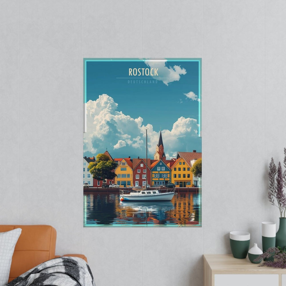 Rostock Poster - Maritimes Flair der Ostsee - Poster bei HappyHugPixels