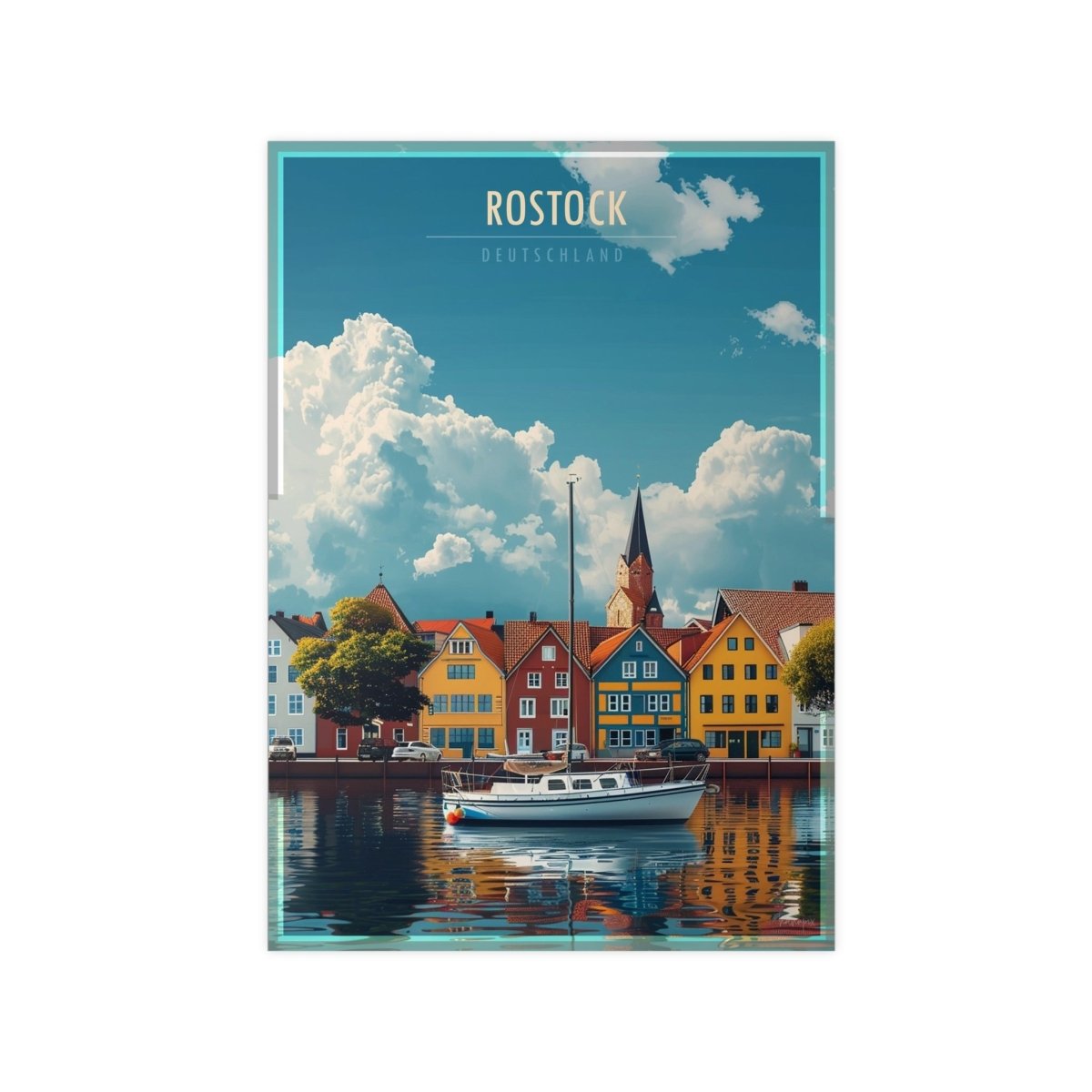 Rostock Poster - Maritimes Flair der Ostsee - Poster bei HappyHugPixels