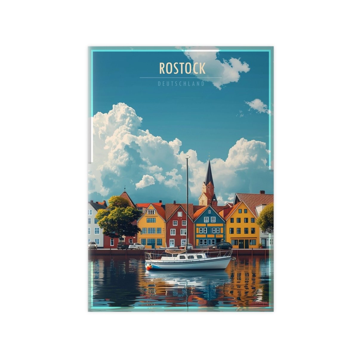 Rostock Poster - Maritimes Flair der Ostsee - Poster bei HappyHugPixels