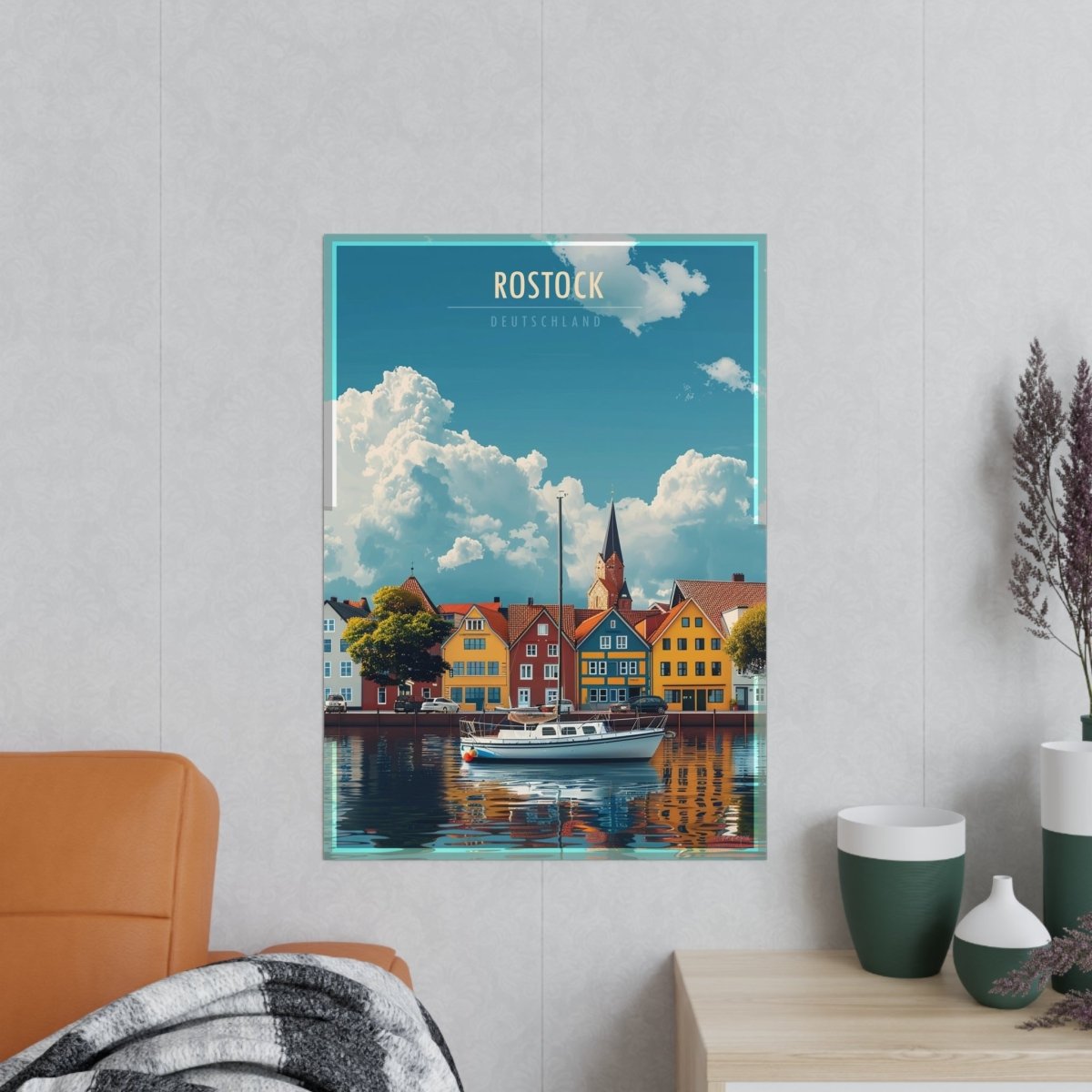 Rostock Poster - Maritimes Flair der Ostsee - Poster bei HappyHugPixels