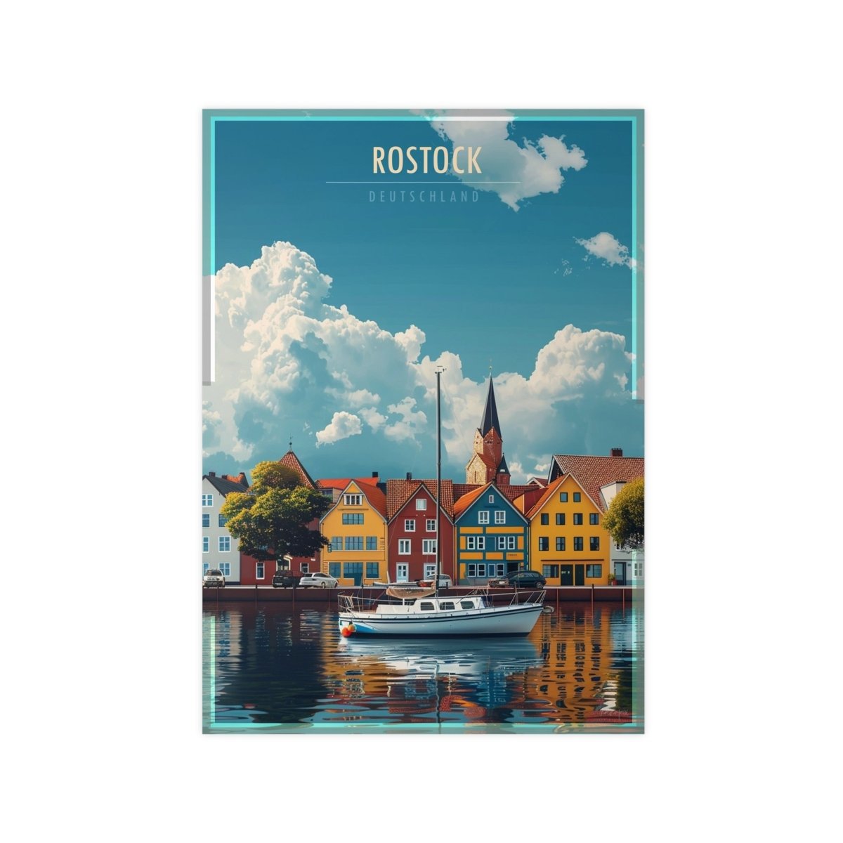 Rostock Poster - Maritimes Flair der Ostsee - Poster bei HappyHugPixels