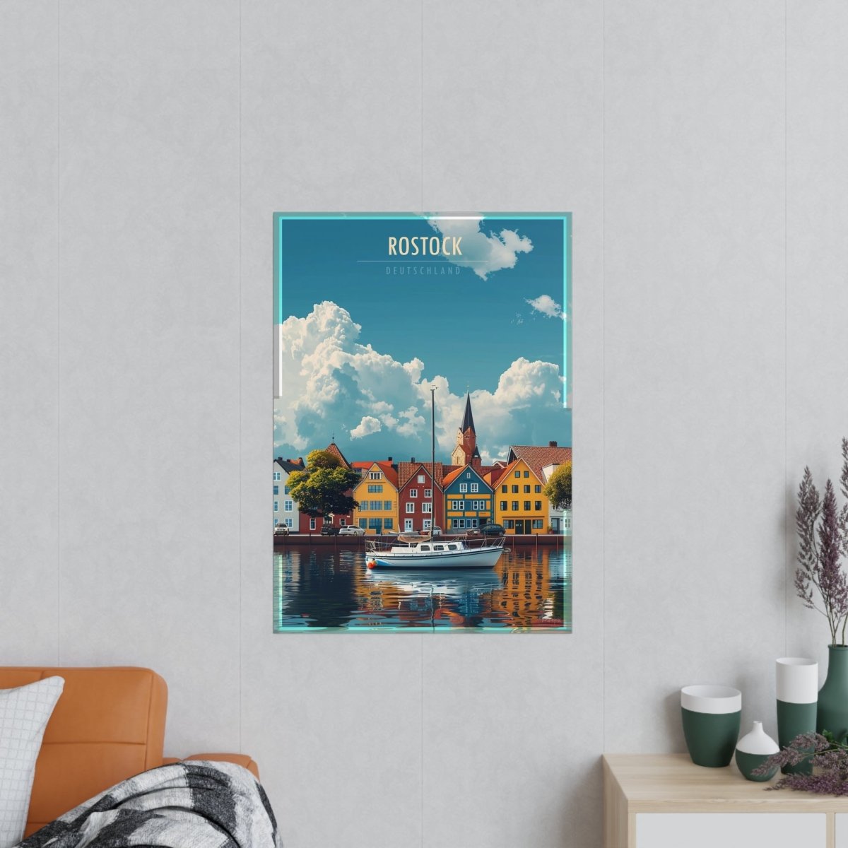 Rostock Poster - Maritimes Flair der Ostsee - Poster bei HappyHugPixels