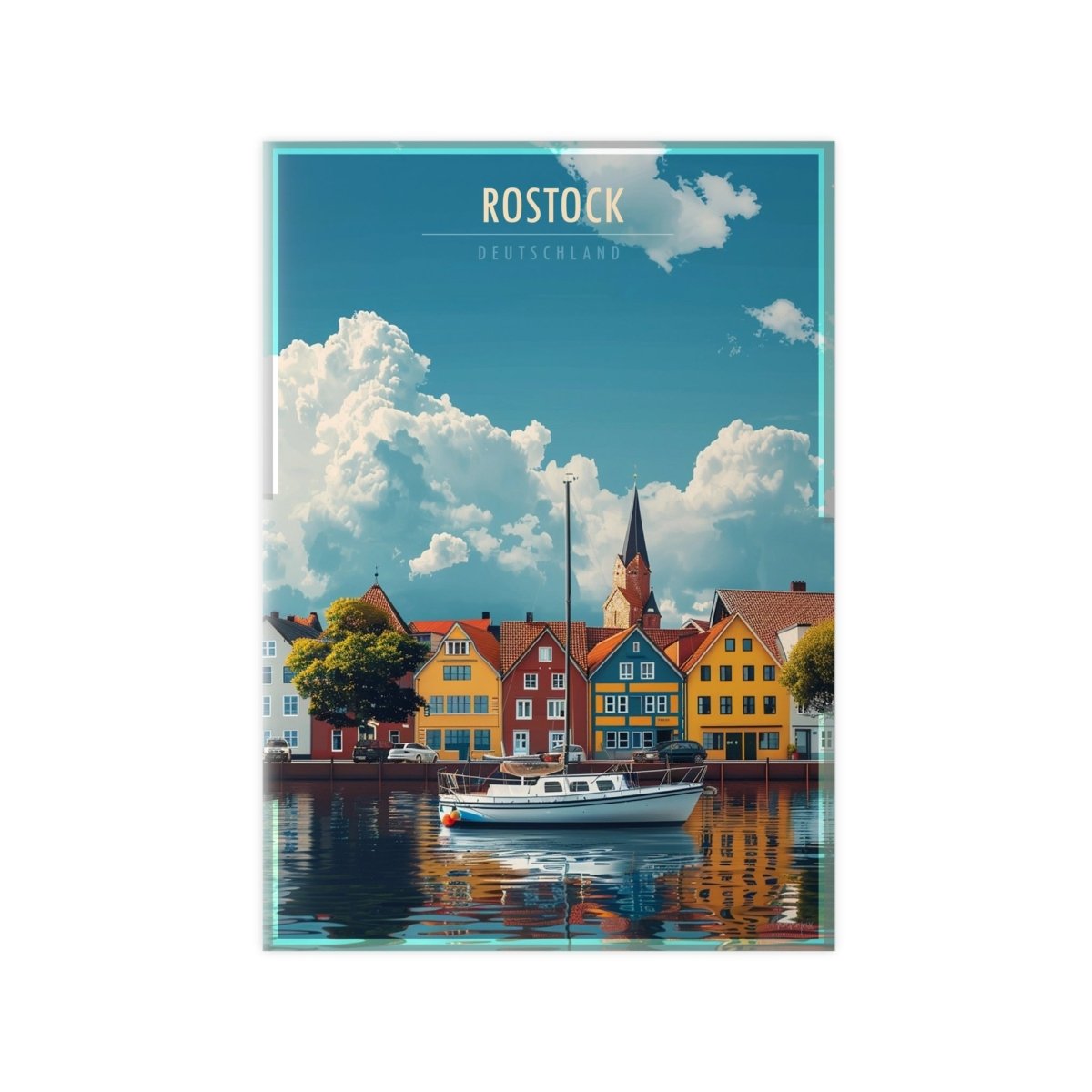 Rostock Poster - Maritimes Flair der Ostsee - Poster bei HappyHugPixels