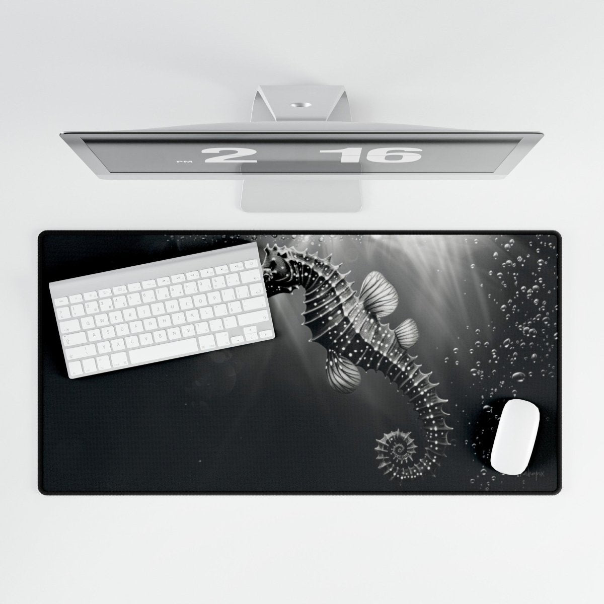 Seepferdchen XXL Gaming Mauspad - Elegantes Unterwasser Design - Mousepad bei HappyHugPixels