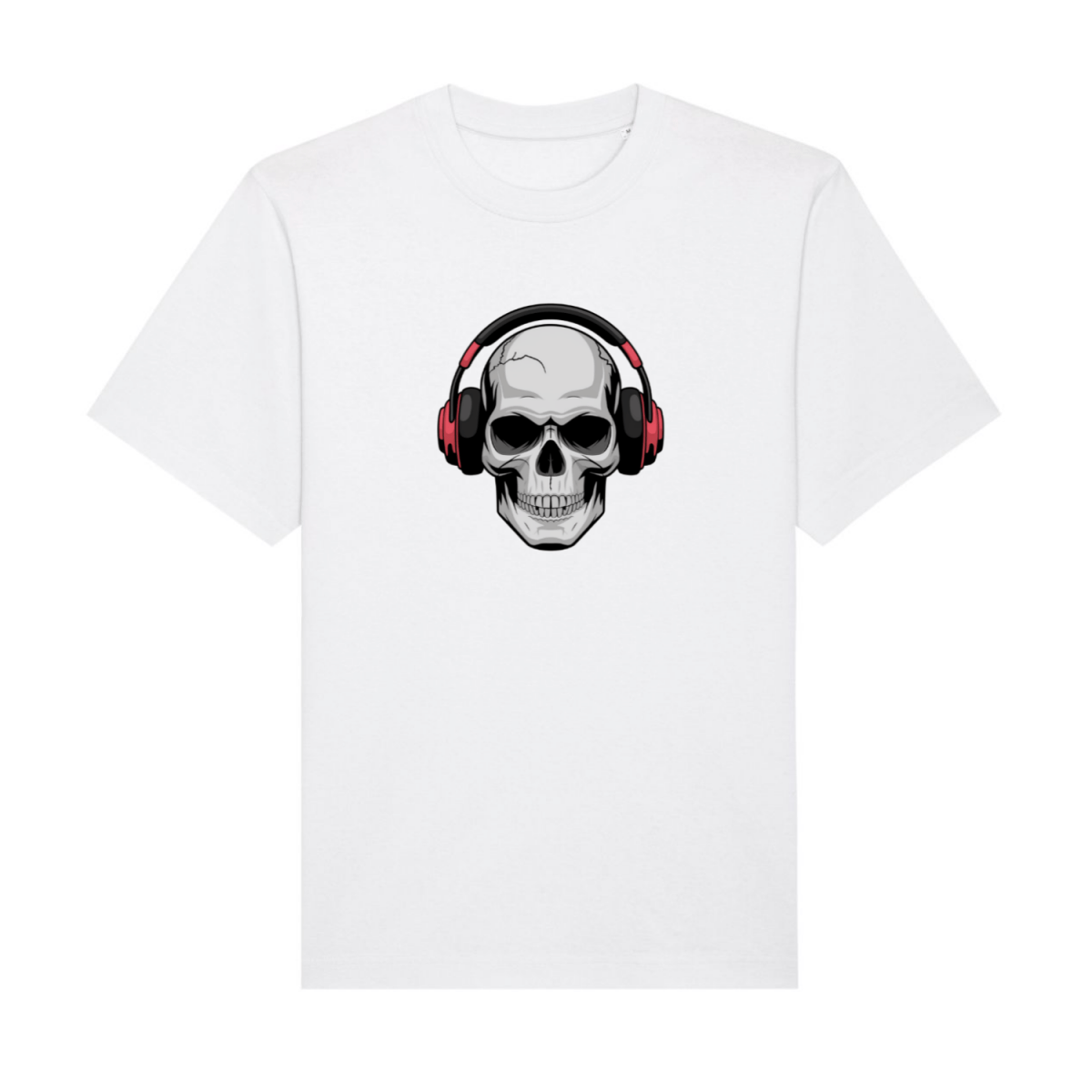 Skull Headphones T-Shirt Unisex - T-Shirt bei HappyHugPixels