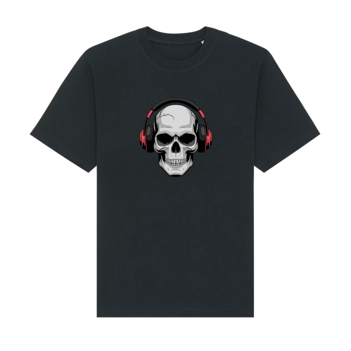 Skull Headphones T-Shirt Unisex - T-Shirt bei HappyHugPixels