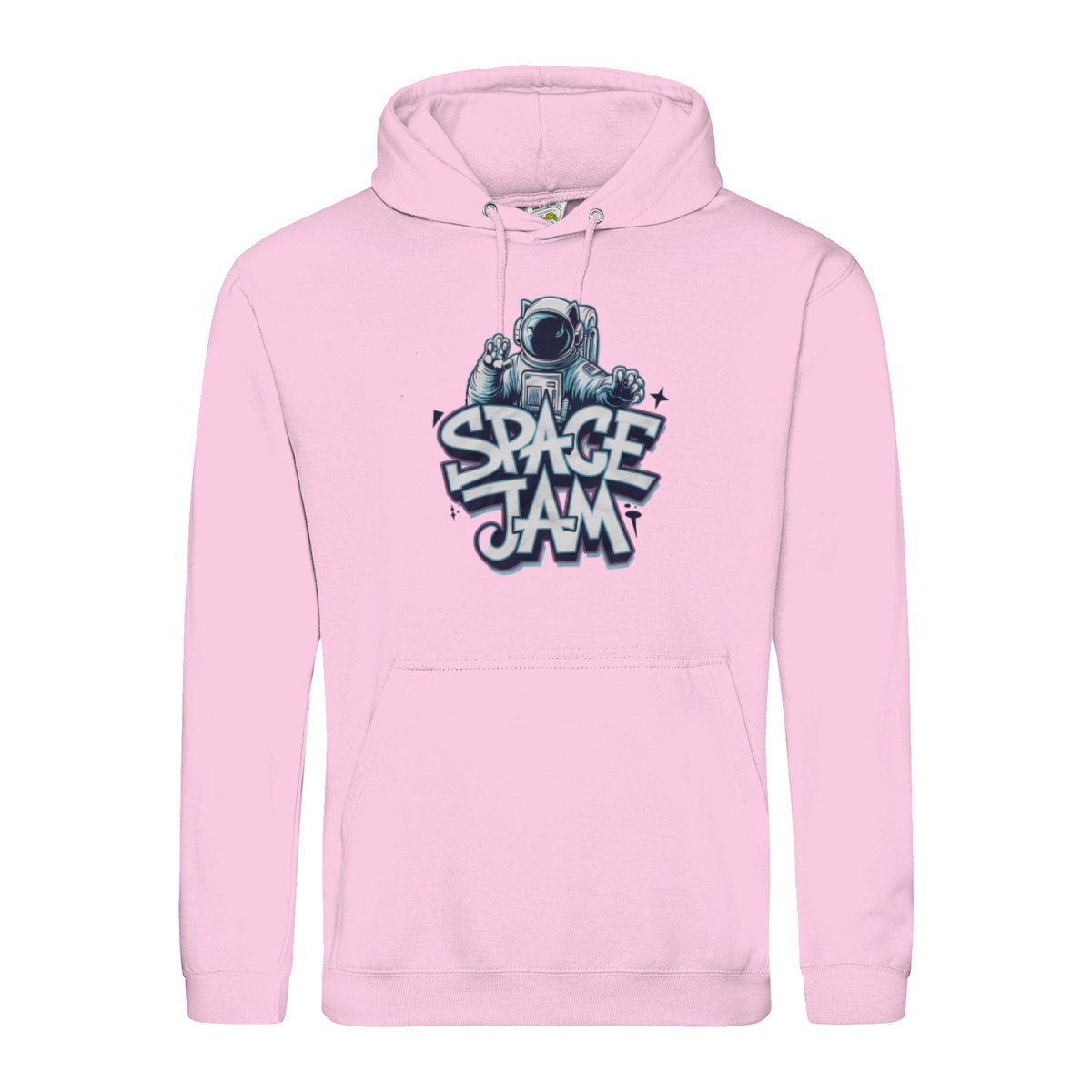 Space Hoodie Astronaut Pullover Streetwear Herren in der Farbe rosa.