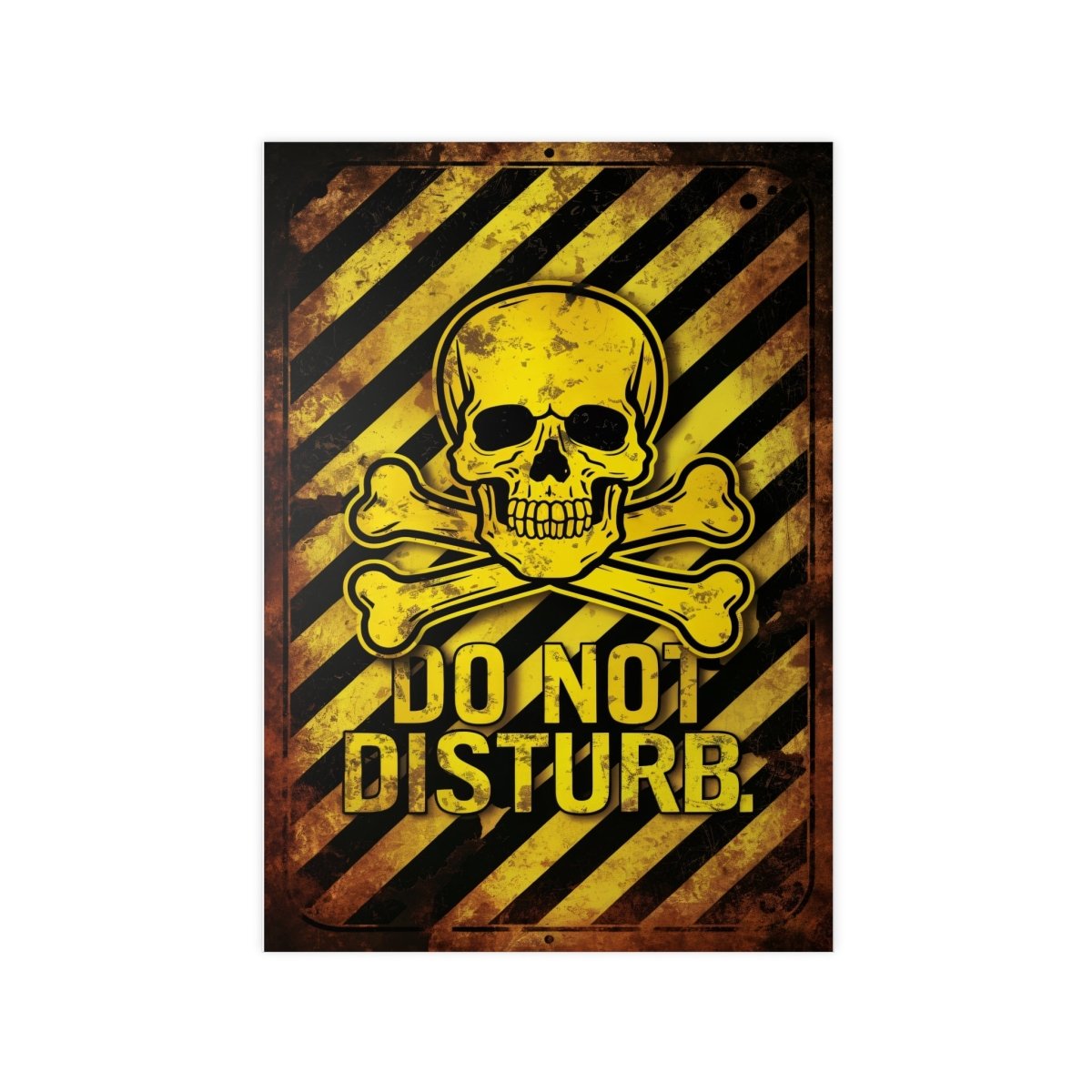 Totenkopf Warnschild Do Not Disturb Gaming Poster - Poster bei HappyHugPixels