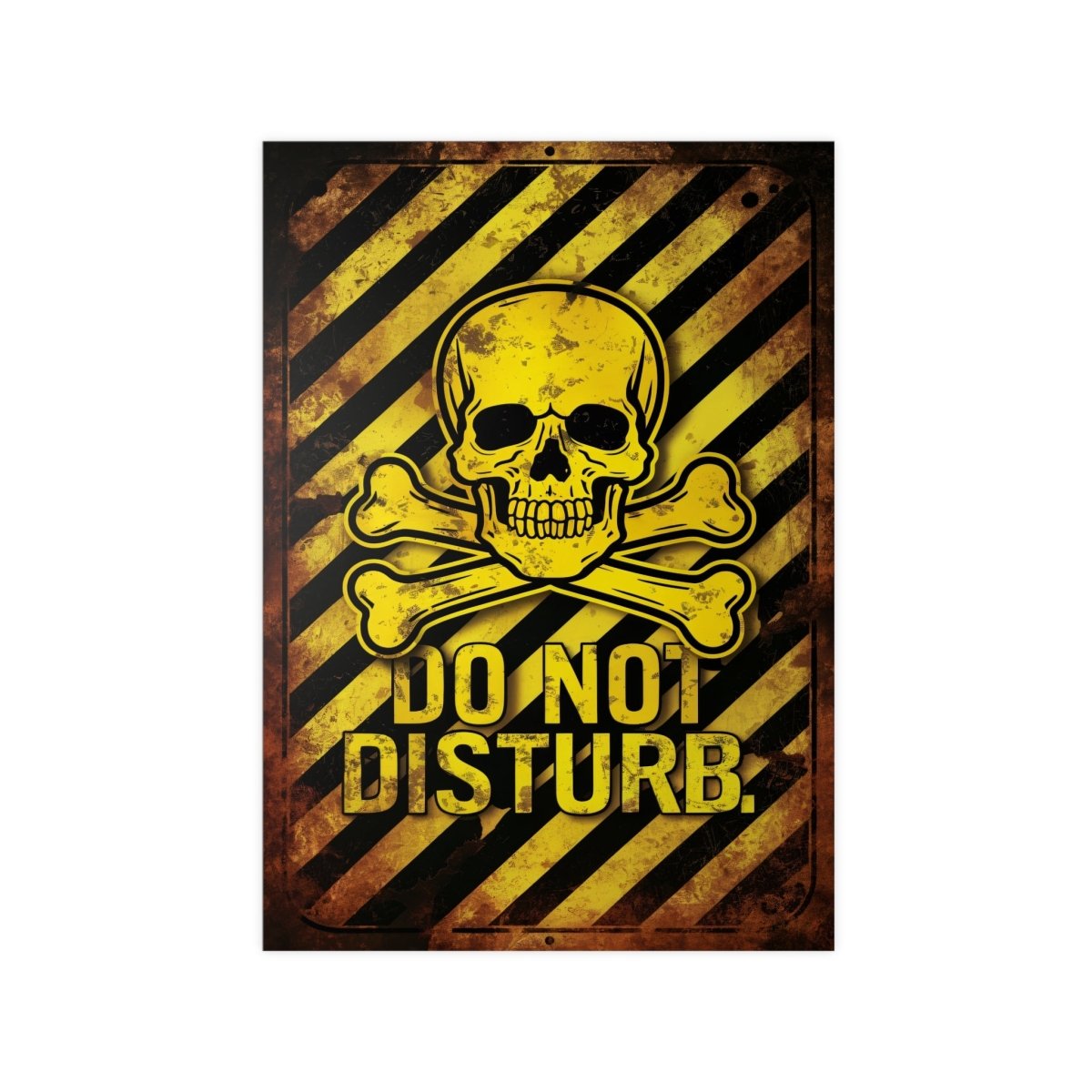 Totenkopf Warnschild Do Not Disturb Gaming Poster - Poster bei HappyHugPixels