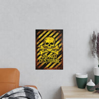 Totenkopf Warnschild Do Not Disturb Gaming Poster - Poster bei HappyHugPixels