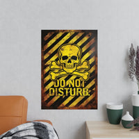 Totenkopf Warnschild Do Not Disturb Gaming Poster - Poster bei HappyHugPixels