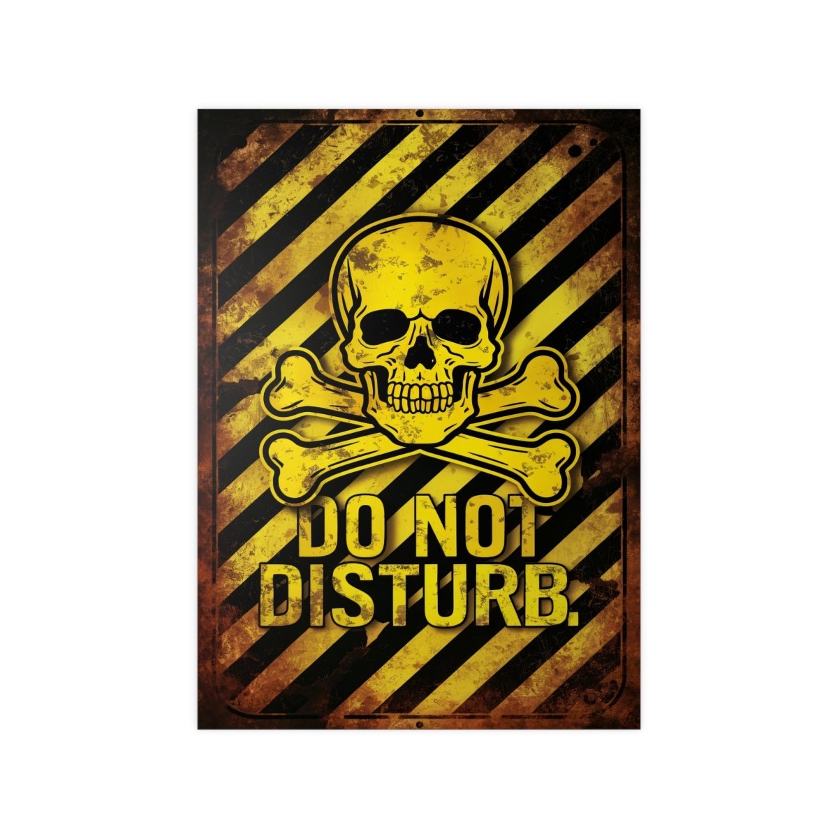 Totenkopf Warnschild Do Not Disturb Gaming Poster - Poster bei HappyHugPixels