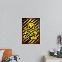 Totenkopf Warnschild Do Not Disturb Gaming Poster - Poster bei HappyHugPixels