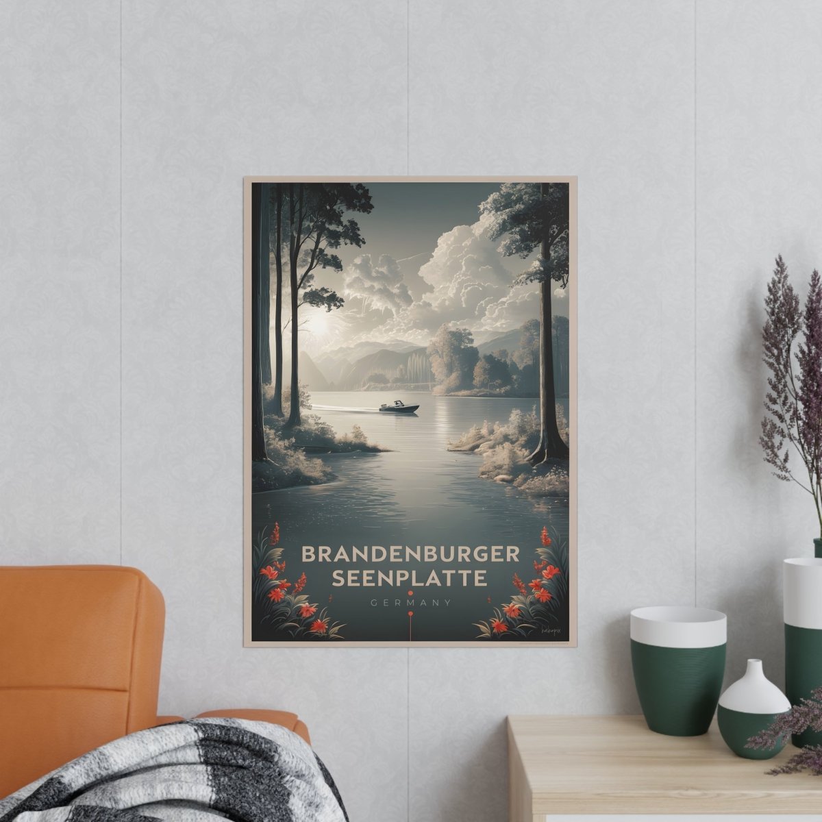 Travelposter Brandenburger Seenplatte – Ideal für Reisefans - Poster bei HappyHugPixels