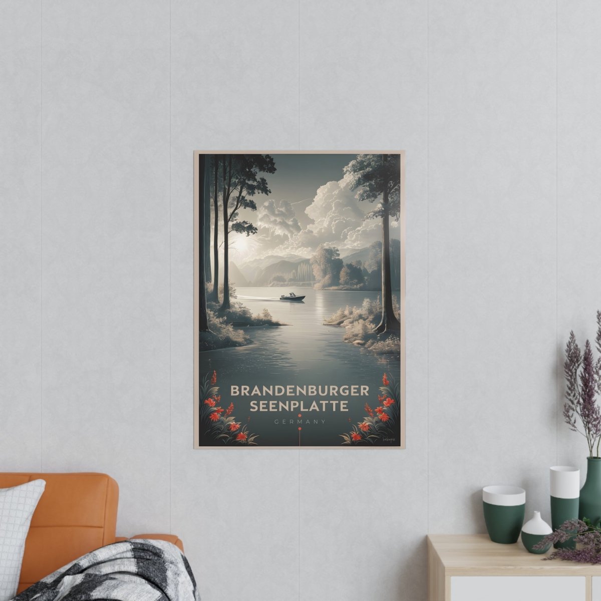 Travelposter Brandenburger Seenplatte – Ideal für Reisefans - Poster bei HappyHugPixels