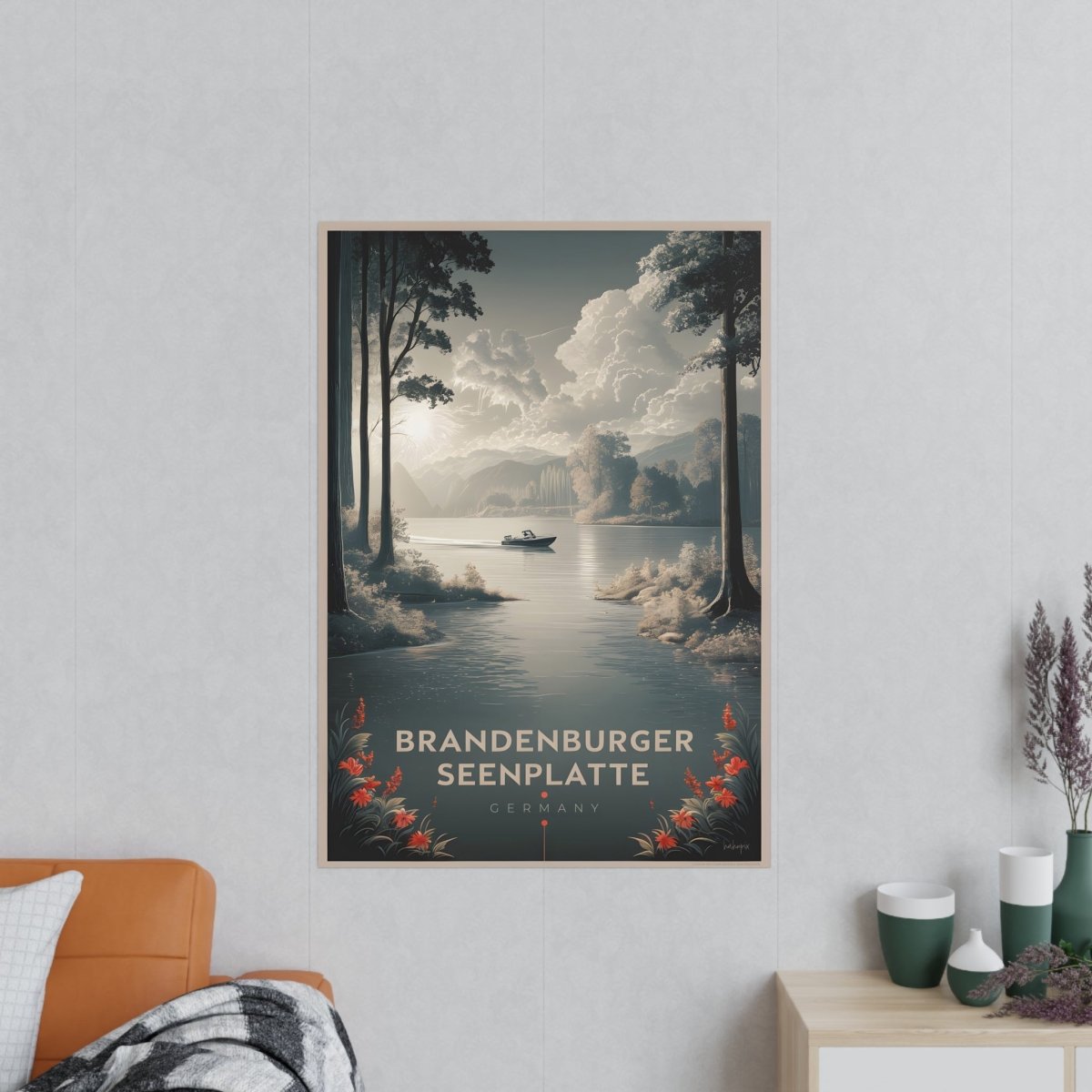 Travelposter Brandenburger Seenplatte – Ideal für Reisefans - Poster bei HappyHugPixels