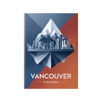 Vancouver Reiseposter: Moderne Skyline auf Premium - Fotopapier - Poster bei HappyHugPixels