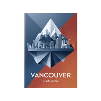 Vancouver Reiseposter: Moderne Skyline auf Premium - Fotopapier - Poster bei HappyHugPixels