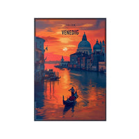 Venezianisches Travelposter: Die verzauberte Stadt Venedig - Poster bei HappyHugPixels