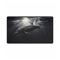 Verspieltes Delfin Mauspad - Ozean Schwarzweiß (60x35cm/80x40cm) - Mauspad bei HappyHugPixels