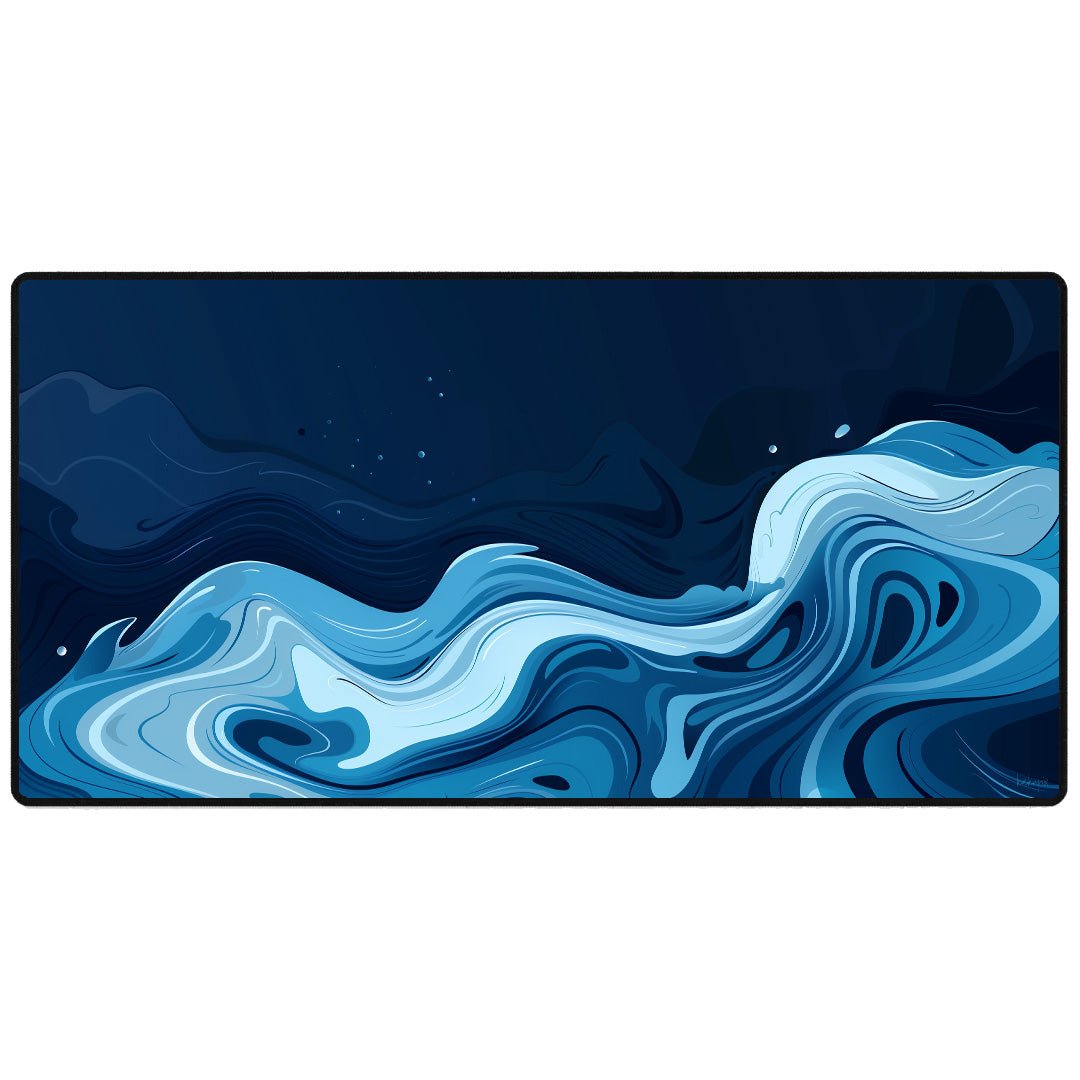 XXL Gaming Mauspad Blue Ocean Wave - 90x40cm - Mauspad bei HappyHugPixels