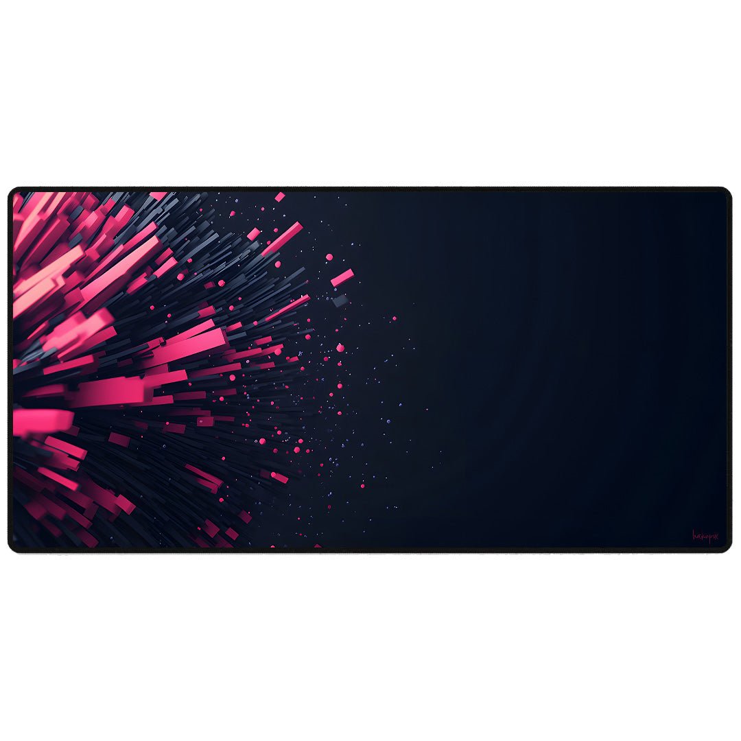 XXL Gaming Mauspad Neon - Cyber Explosion Gaming Mousepad - Mauspad bei HappyHugPixels