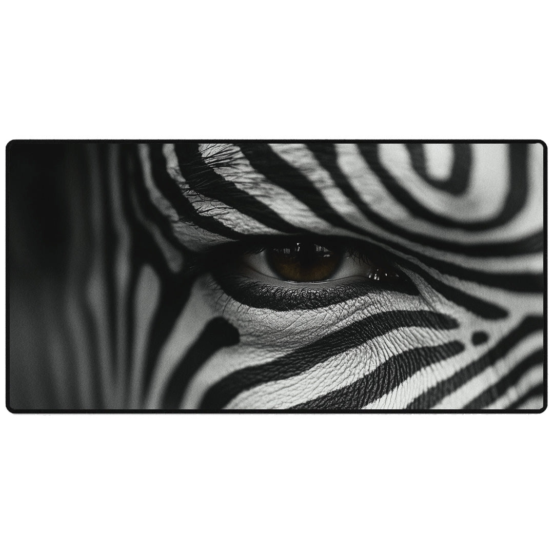 XXL Gaming Mauspad Zebra Eye Motiv 90x40cm - Mauspad bei HappyHugPixels