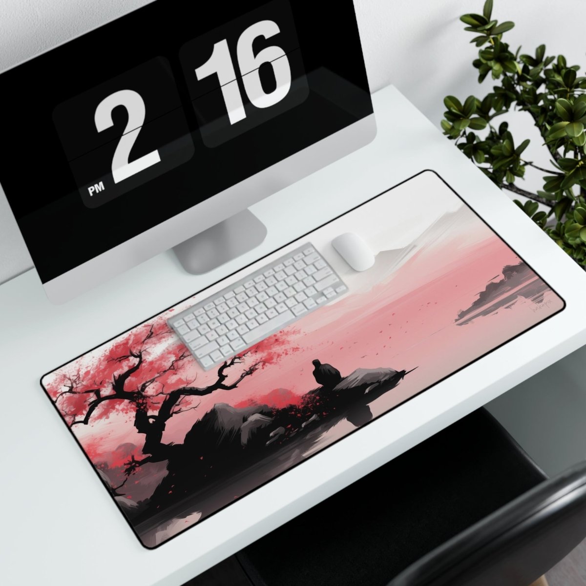 Zen Garten Sakura XXL Gaming Mauspad - Japanische Kunst - Mousepad bei HappyHugPixels