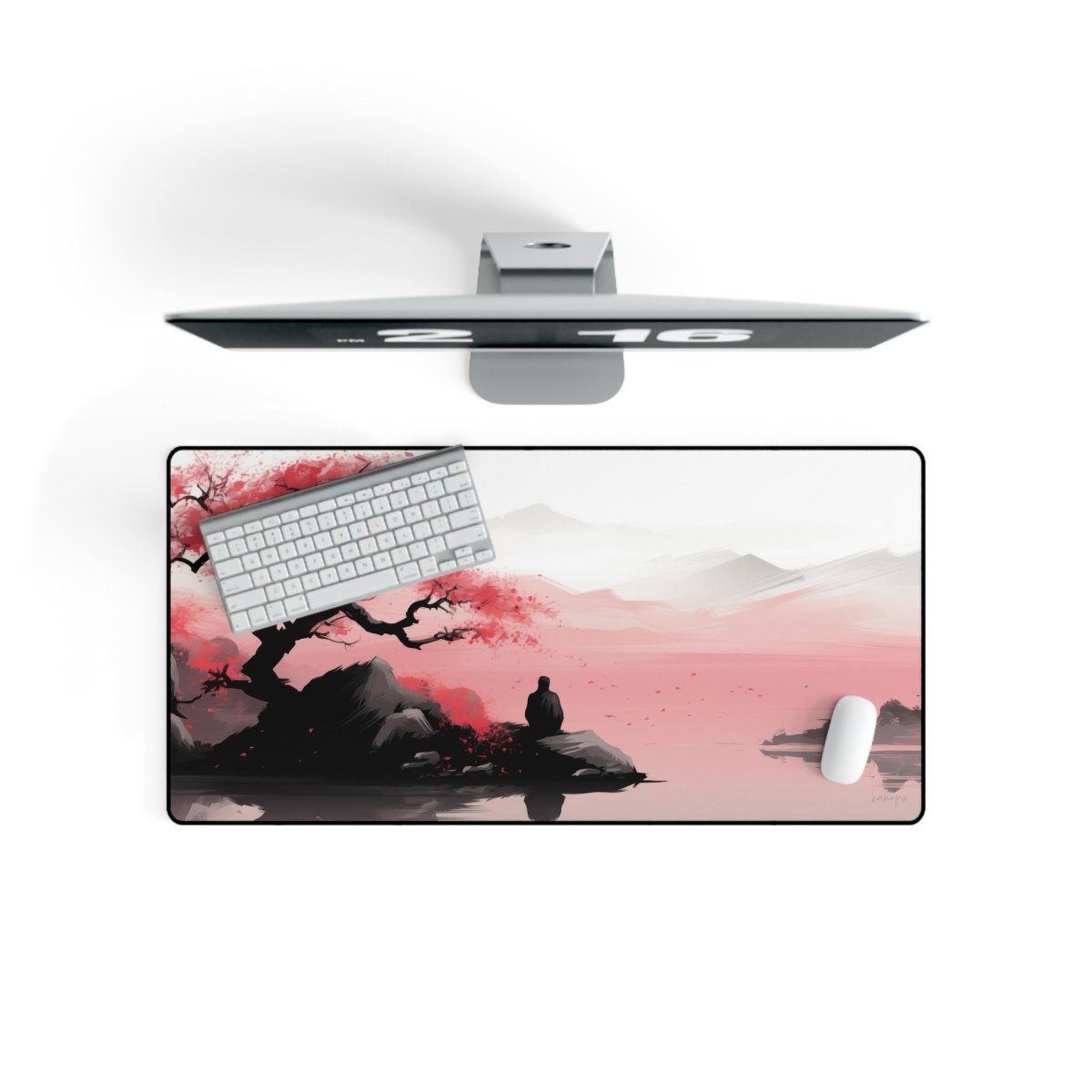 Zen Garten Sakura XXL Gaming Mauspad - Japanische Kunst - Mousepad bei HappyHugPixels