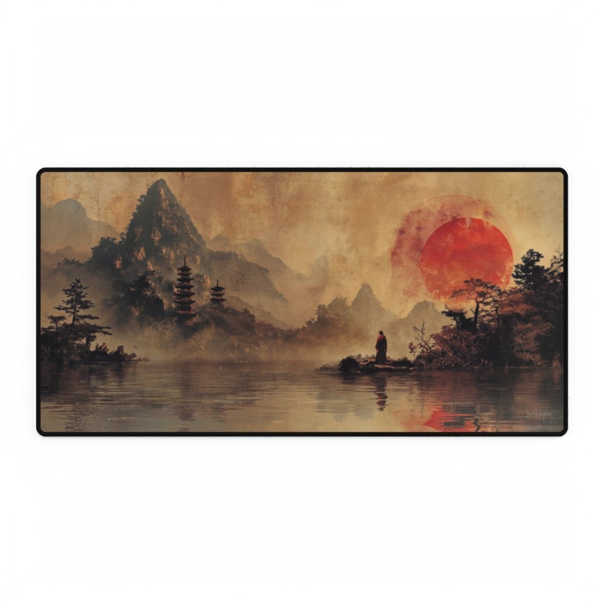 Zen Meister Chinesische Landschaft - XXL Gaming Mauspad - Mousepad bei HappyHugPixels