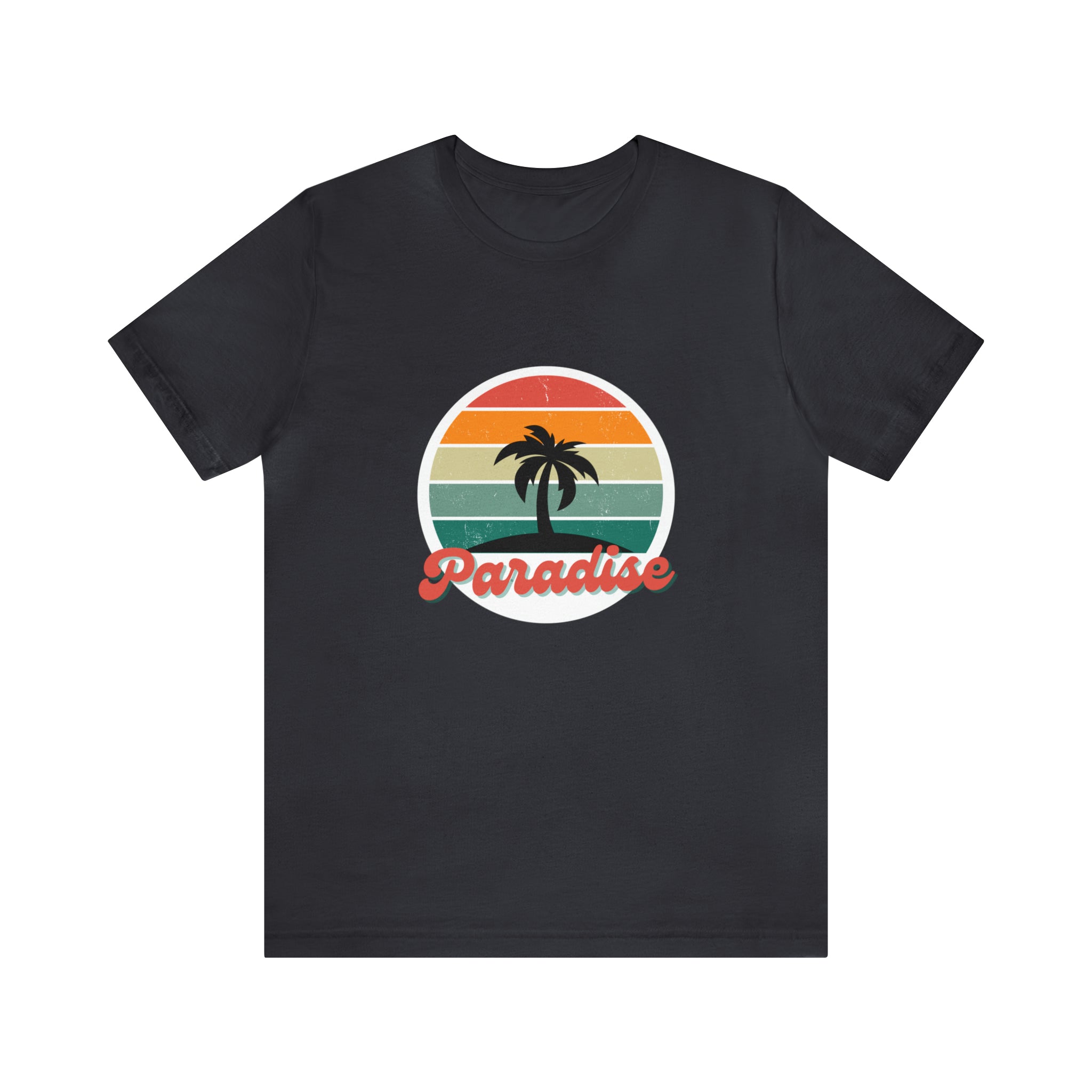 "Paradise"-Retro-Motiv T-Shirt - Vintage-Stil trifft Komfort - Unisex Jersey Short Sleeve Tee - HappyHugPixels Paradise Retro