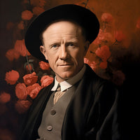 Werner Heisenberg Leinwand Portrait - Renaissance Portrait KI Bild - Poster bei HappyHugPixels