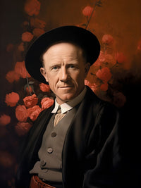 Werner Heisenberg Leinwand Portrait - Renaissance Portrait KI Bild - Poster bei HappyHugPixels