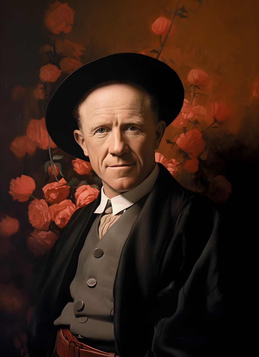 Werner Heisenberg Leinwand Portrait - Renaissance Portrait KI Bild - Poster bei HappyHugPixels