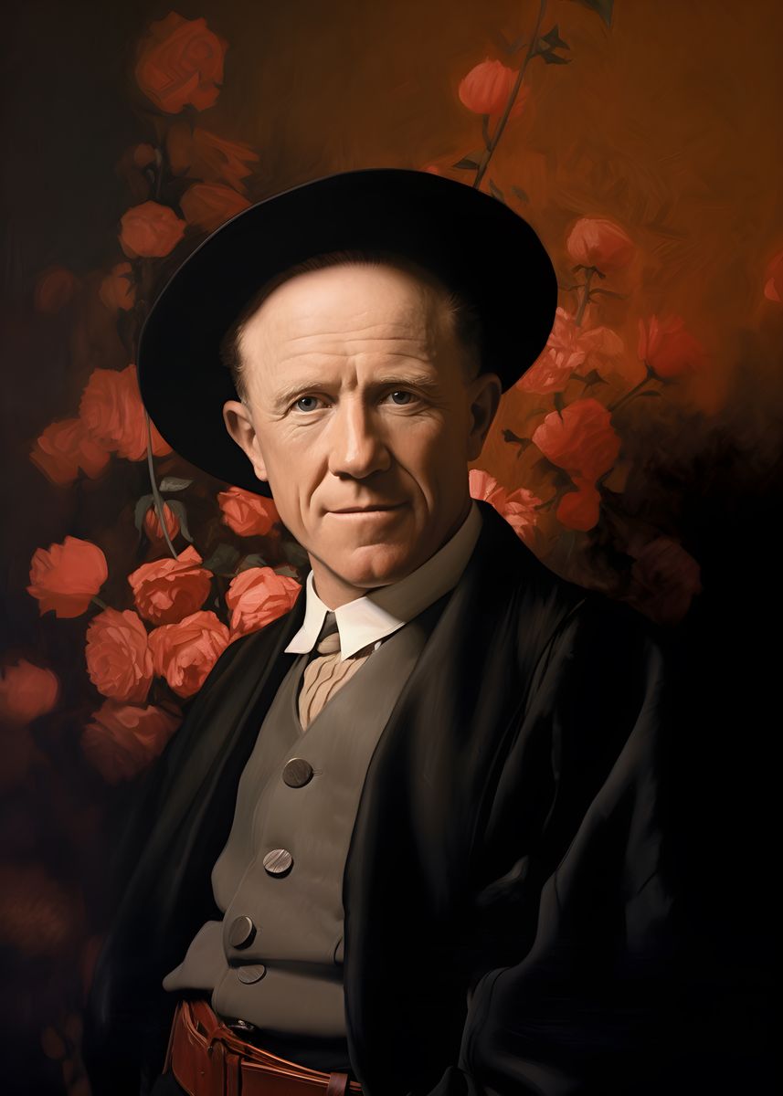 Werner Heisenberg Leinwand Portrait - Renaissance Portrait KI Bild - Poster bei HappyHugPixels