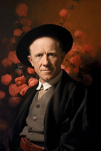 Werner Heisenberg Leinwand Portrait - Renaissance Portrait KI Bild - Poster bei HappyHugPixels