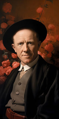 Werner Heisenberg Leinwand Portrait - Renaissance Portrait KI Bild - Poster bei HappyHugPixels