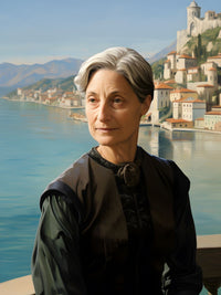 Judith Butler Portrait Leinwand - Renaissance KI Bild - Happyhugpixels