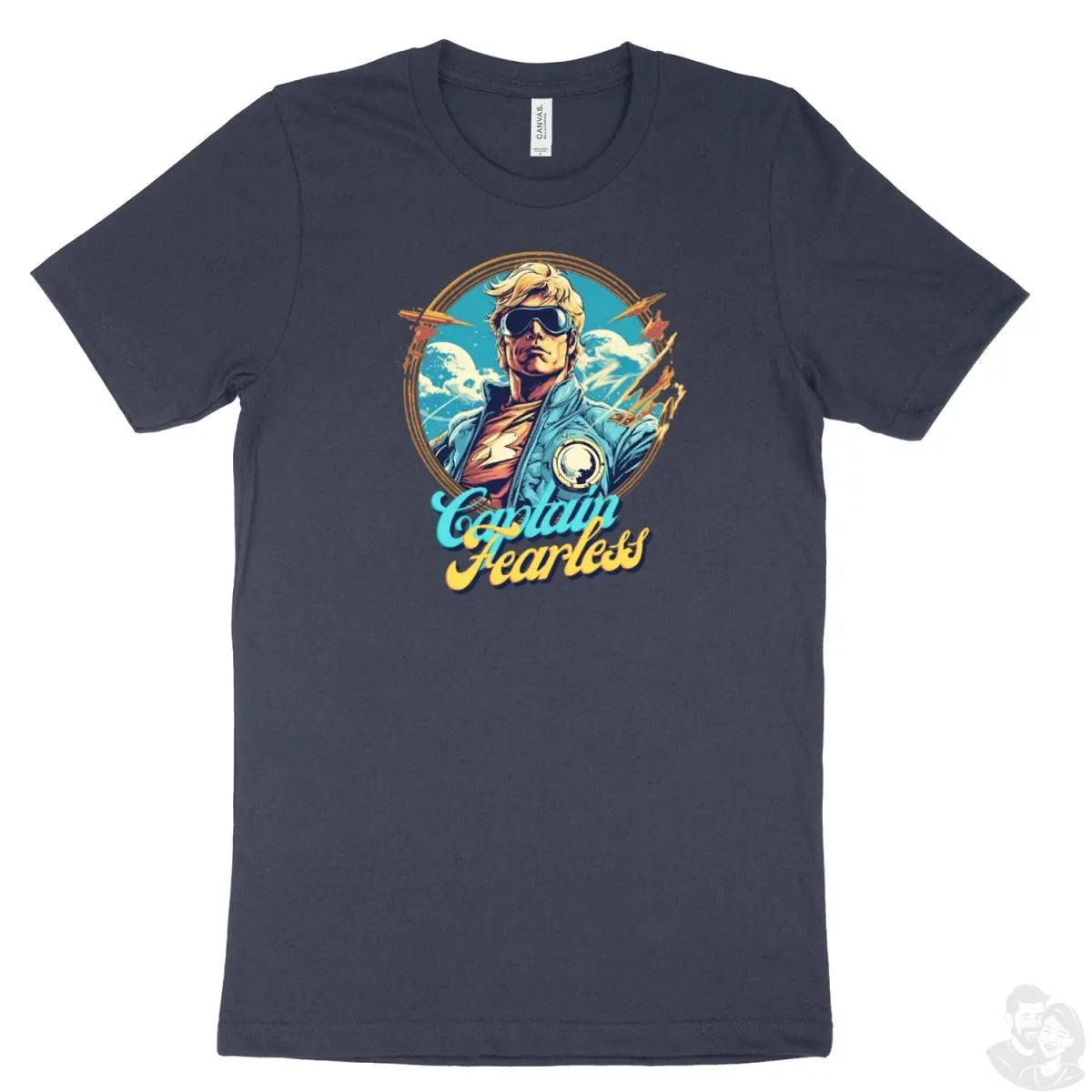 Captain Fearless T - Shirt Heldendesign - Bella & Canvas Unisex 3001CVC - T - Shirt bei HappyHugPixels
