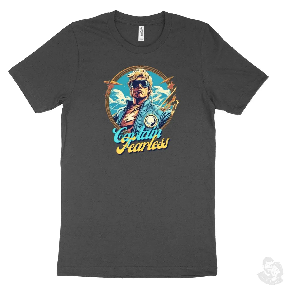 Captain Fearless T - Shirt Heldendesign - Bella & Canvas Unisex 3001CVC - T - Shirt bei HappyHugPixels