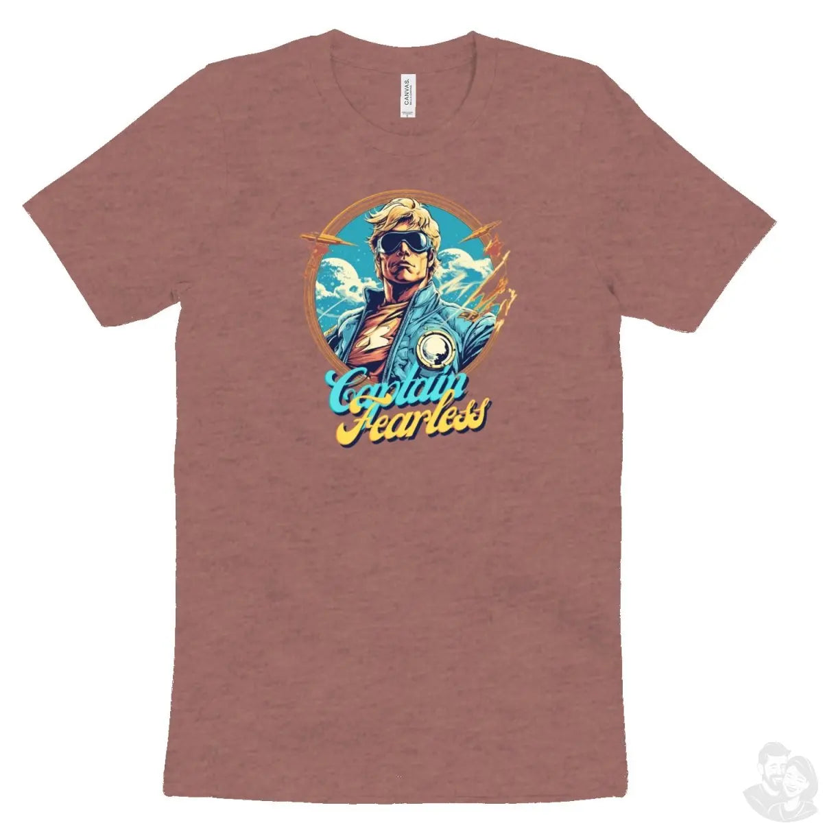 Captain Fearless T - Shirt Heldendesign - Bella & Canvas Unisex 3001CVC - T - Shirt bei HappyHugPixels