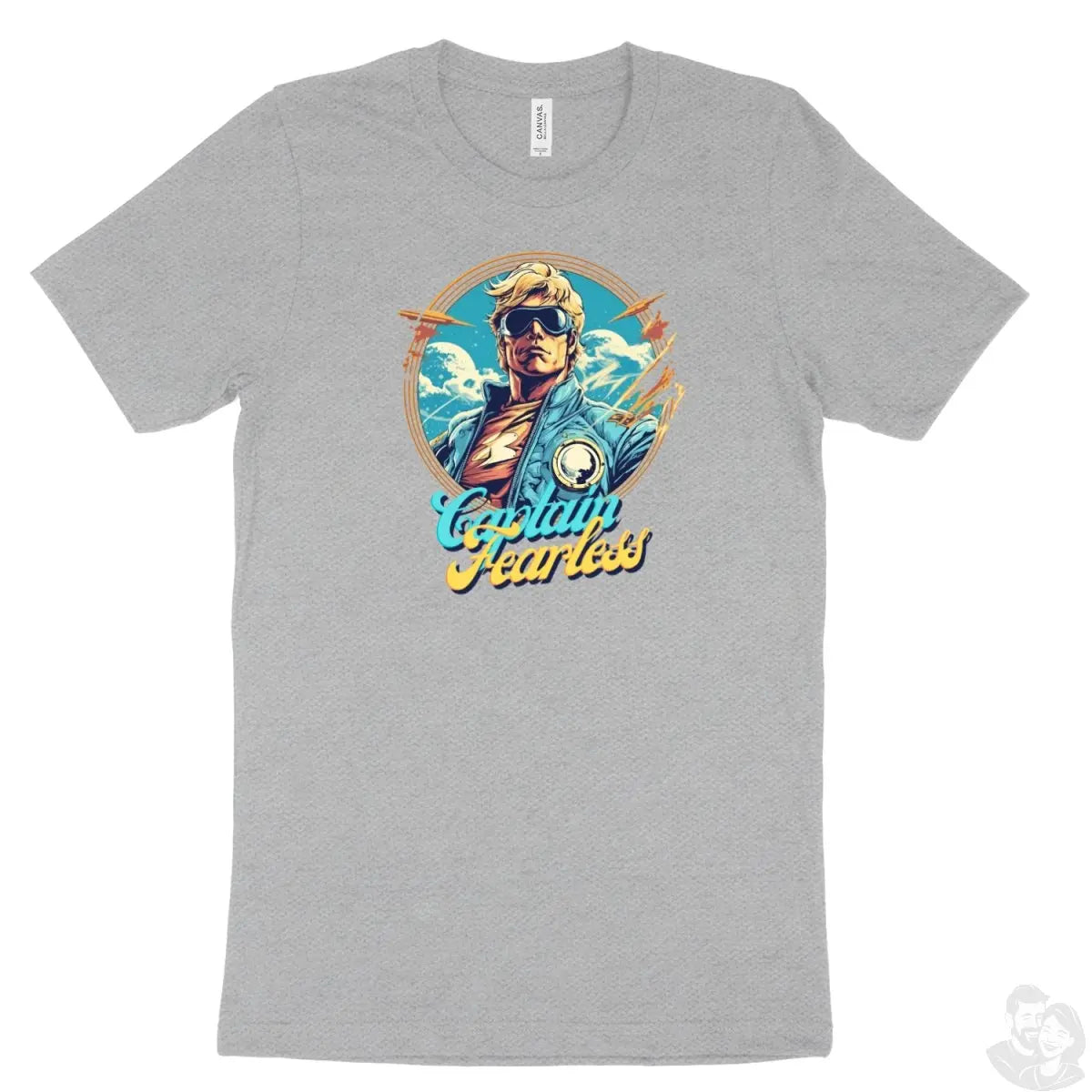 Captain Fearless T - Shirt Heldendesign - Bella & Canvas Unisex 3001CVC - T - Shirt bei HappyHugPixels