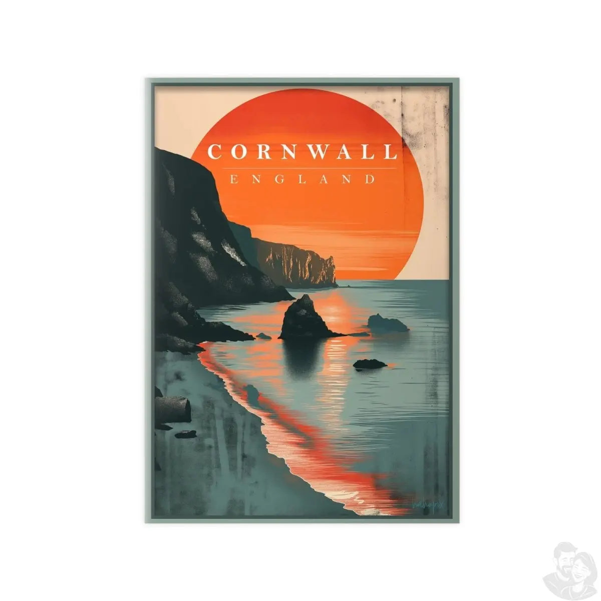 Cornwall Poster - Travelposter: Erlebe England's Küstenzauber - Poster bei HappyHugPixels