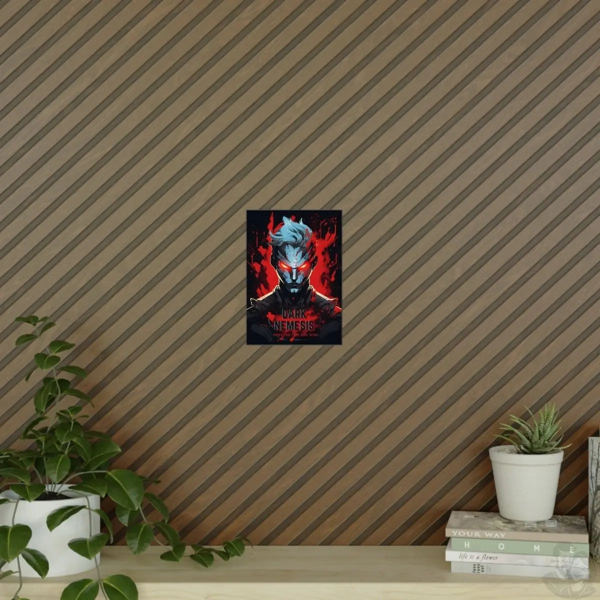 Dark Nemesis Gaming Poster - Der feuerumgebene Held des Bösen - Poster bei HappyHugPixels