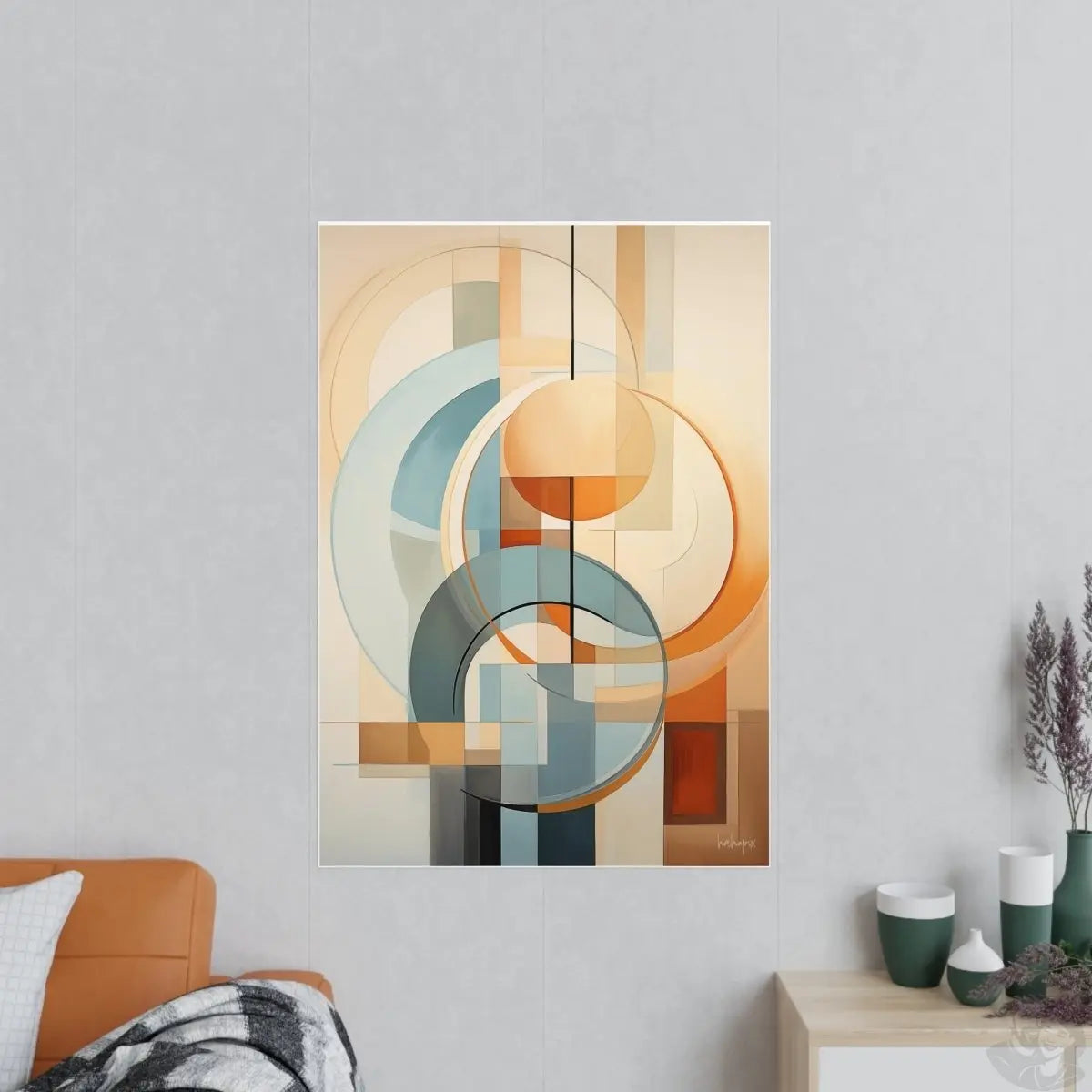 Dynamische Ruhe Kunstposter für stilbewusste Einrichter - Poster bei HappyHugPixels