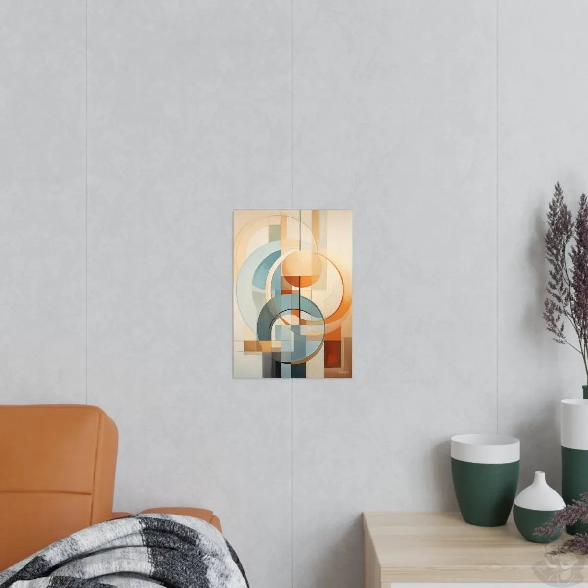 Dynamische Ruhe Kunstposter für stilbewusste Einrichter - Poster bei HappyHugPixels