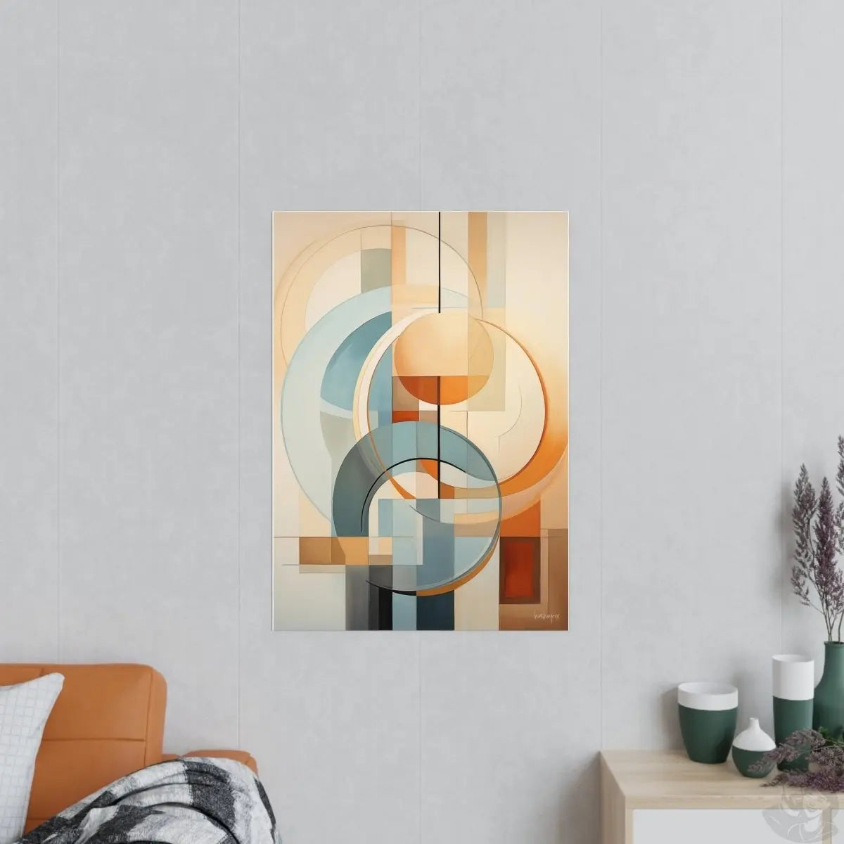 Dynamische Ruhe Kunstposter für stilbewusste Einrichter - Poster bei HappyHugPixels