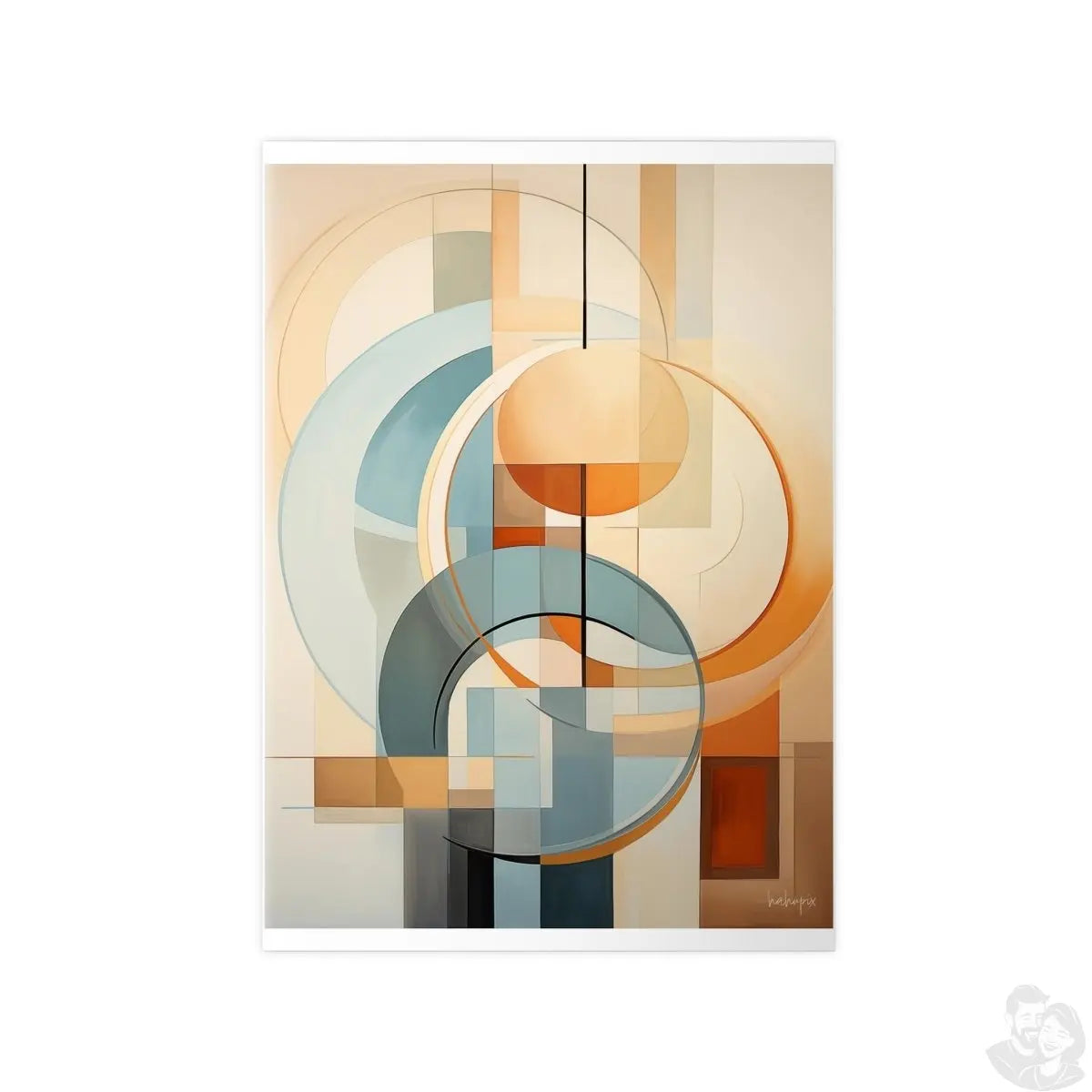 Dynamische Ruhe Kunstposter für stilbewusste Einrichter - Poster bei HappyHugPixels