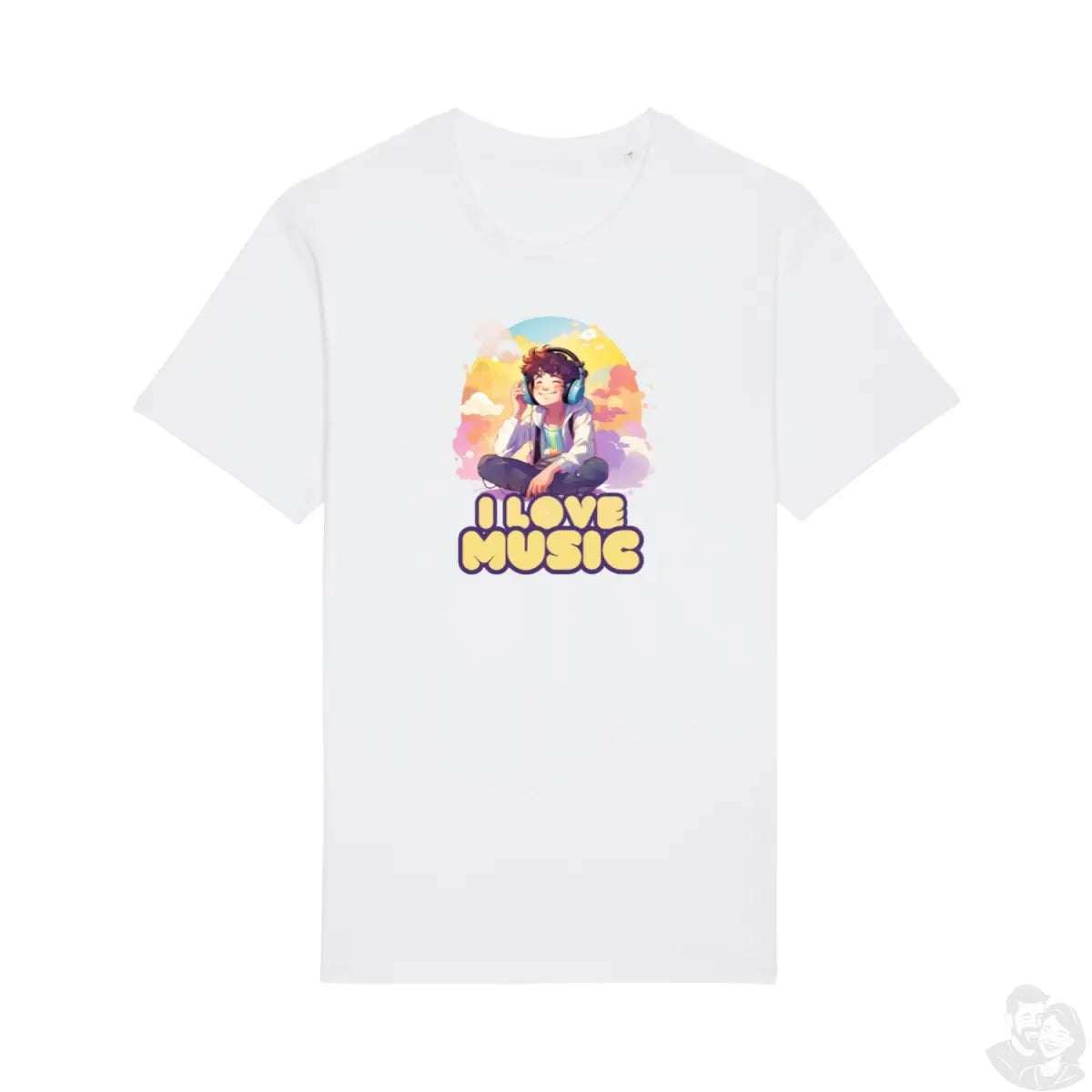 I love Music T - Shirt Design für Musikliebhaber - Stanley&Stella - T - Shirt bei HappyHugPixels